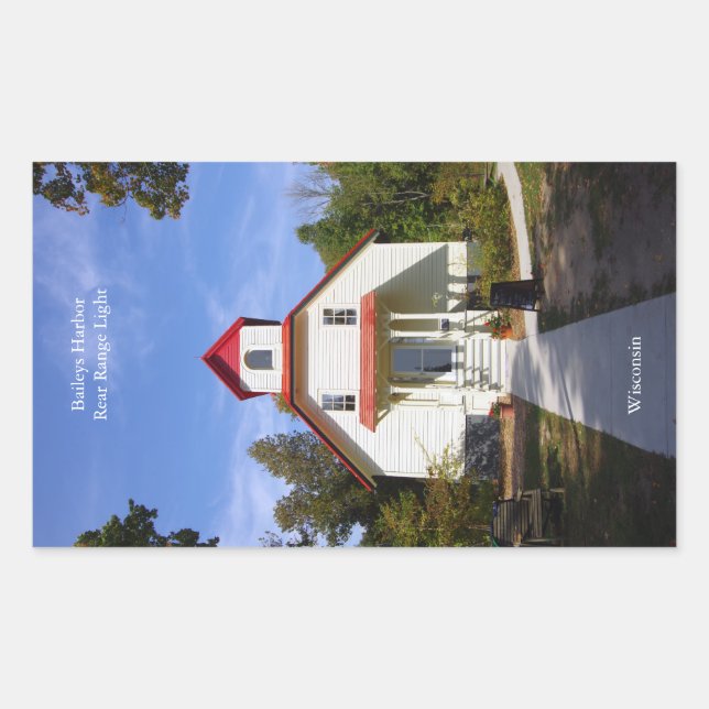 Baileys Harbor Rear Range Light Aufkleber (Vorderseite)