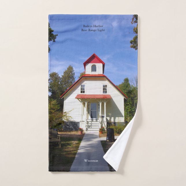 Baileys Harbor Rear Range Light towel set (Handtuch)