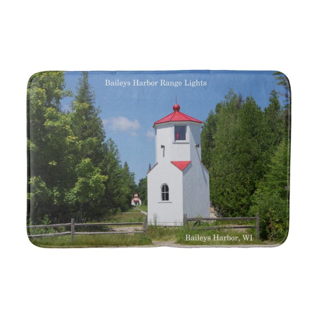 Baileys Harbour Range Lights Badematte (Vorderseite)