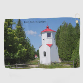 Baileys Harbour Range Lights Golf Handtuch