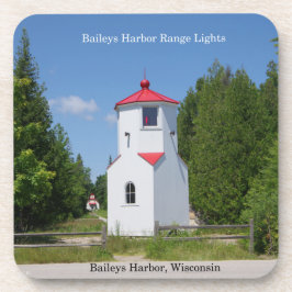 Baileys Harbour Range Lights Set von 6 Untersetzer