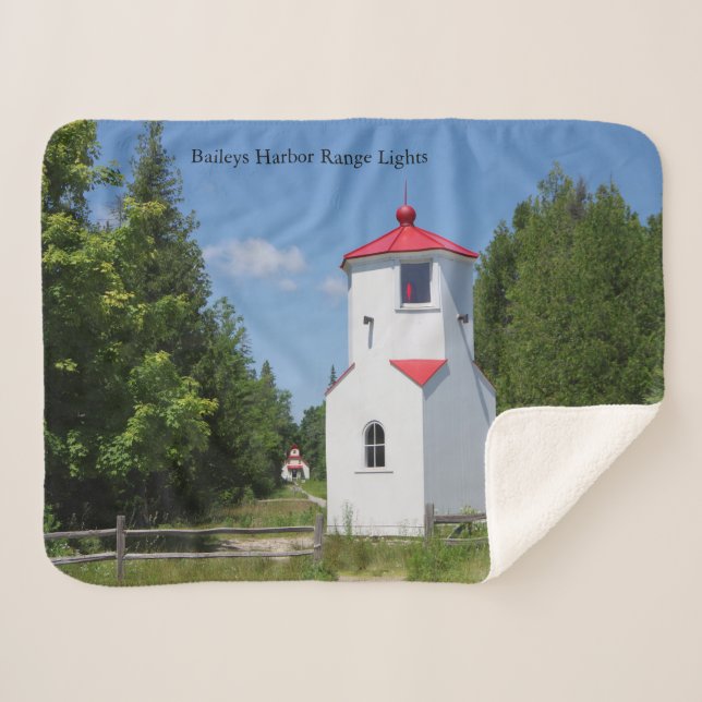 Baileys Harbour Range Lights sherpa Decke Sherpadecke (Vorderseite (Horizontal))