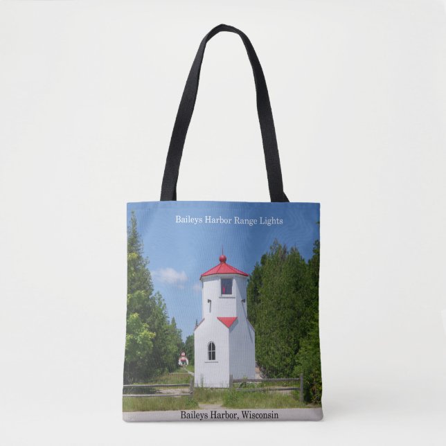 Baileys Harbour Range Lights überall in der Tasche (Vorderseite)