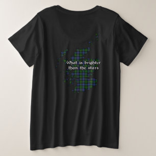 Baillie Clan-Abzeichen und -Tartan Damen Große Größe T-Shirt