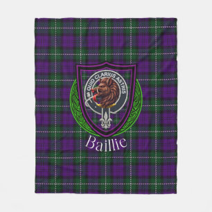 Baillie Schottischer Clan-Tartan-Wappen Fleecedecke