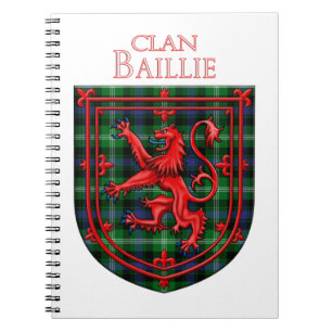 Baillie von Polkemett Green Tartan Scottish Karier Notizblock