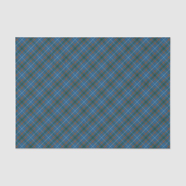 Bain Clan Scottish Tartan Kariertes Muster Seidenpapier (Vorderseite)