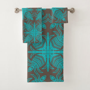 bain de courtepointe tropical moderne et contempor