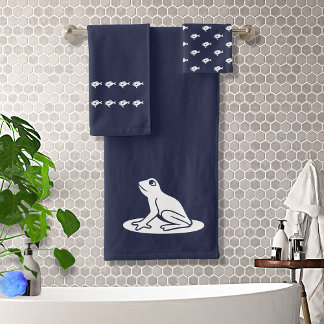 Bain de grenouille et de poisson Bleu et blanc