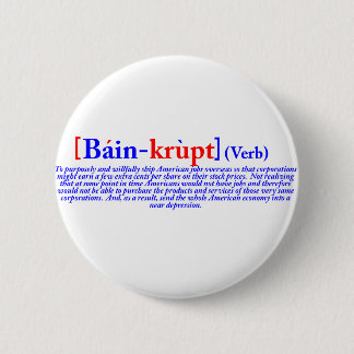 Bain-krupt (Verb) Button