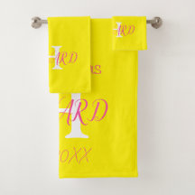 Bain Mariage moderne élégant en néon jaune rose
