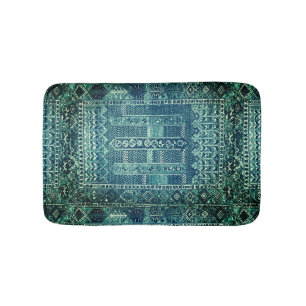 Bain Modèle de tapis oriental en blues