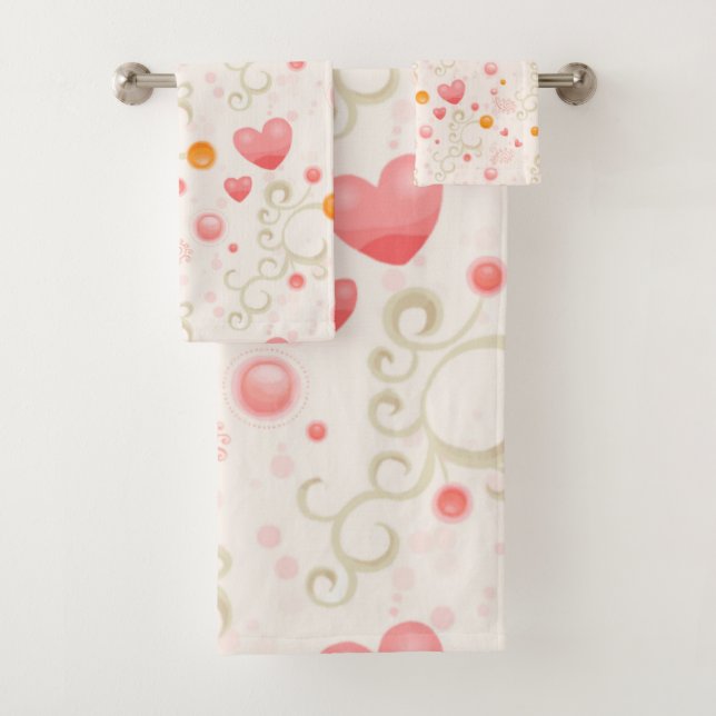 Bain Motif du coeur (En situation)