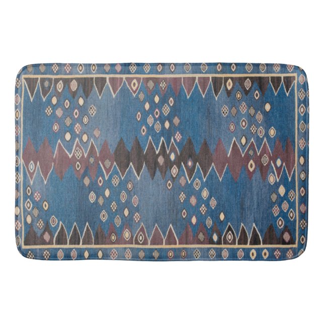 Bain Motif vintage de tapis de Perse d'accent oriental (Devant)