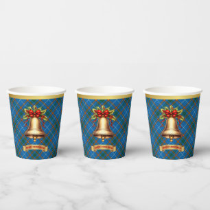 Bain Personalisiertes Tartan Weihnachten Pappbecher