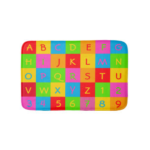 Bain Police classique de gargouille de tapis d'alphabet