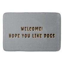 Tapis de sol drôle "Bienvenue, j'espère que vous a