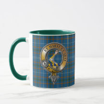 Bain Tartan und Abzeichen