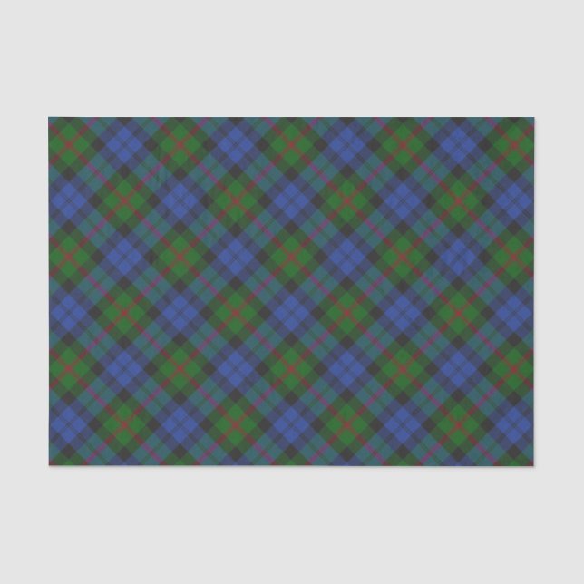 Baird Clan Tartan Kariertes Muster Seidenpapier (Vorderseite)