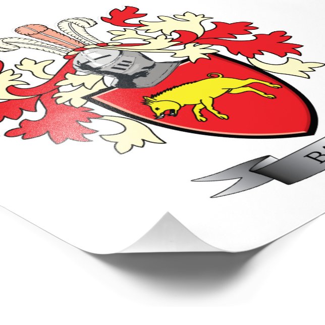 Baird-Familienwappen-Wappen Fotodruck (Ecke)