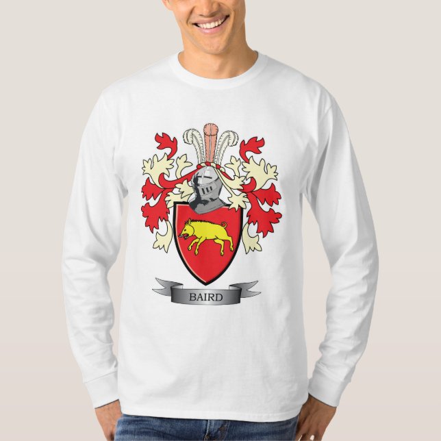 Baird-Familienwappen-Wappen T-Shirt (Vorderseite)
