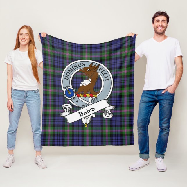 Baird Modern Clan Abzeichen Tartan Kariert Fleecedecke (Beispiel)