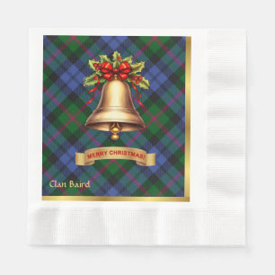 Baird Personalisiertes Tartan Weihnachten Serviette