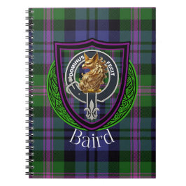 Baird Scottish Clan Tartan & Crest Notizblock