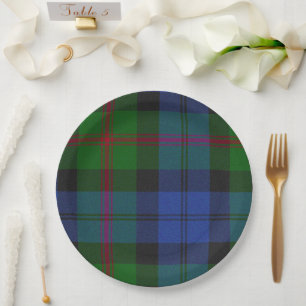 Baird Scottish Clan Tartan Kariertes Muster Pappteller