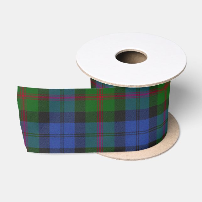 Baird Scottish Clan Tartan Kariertes Muster Satinband (Spule)