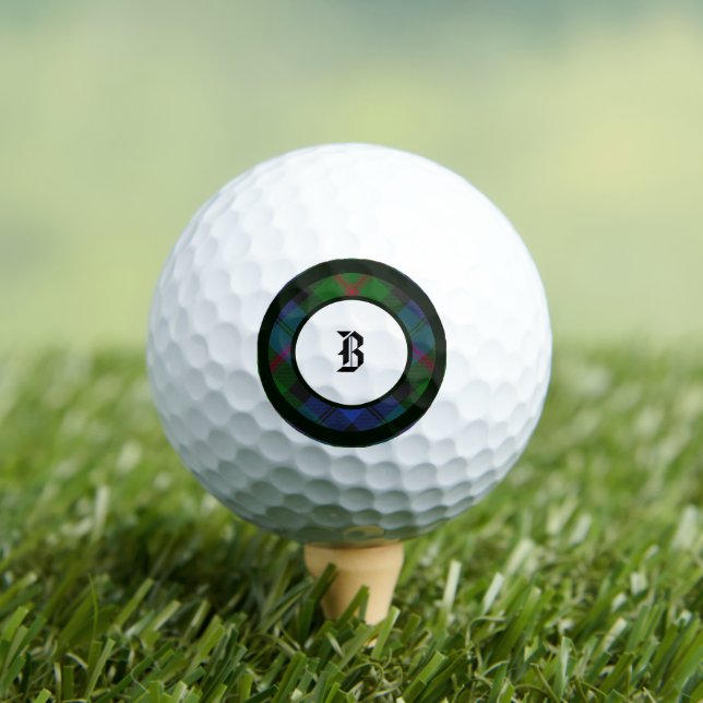 Baird-Tartan-Clan-Karomuster Golfball (Insitu T-Shirt)