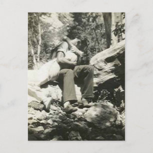 Baiser dans les bois carte postale