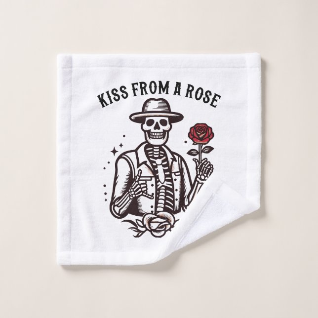 Baiser d'une rose (Gant de toilette)