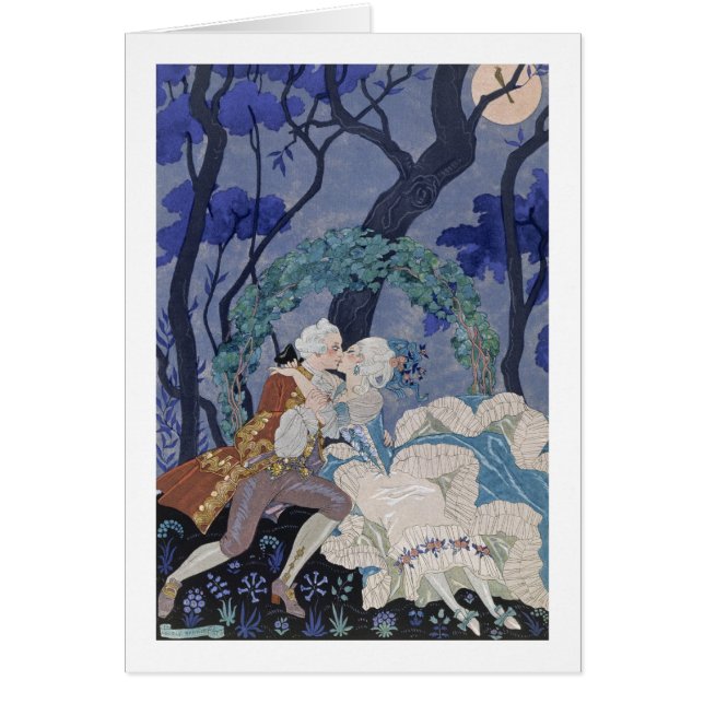 Baiser secret, illustration pour des "fêtes (Devant)