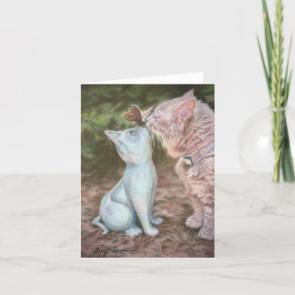 Baisers à papillon carte pour notes plié 4 po x 5,