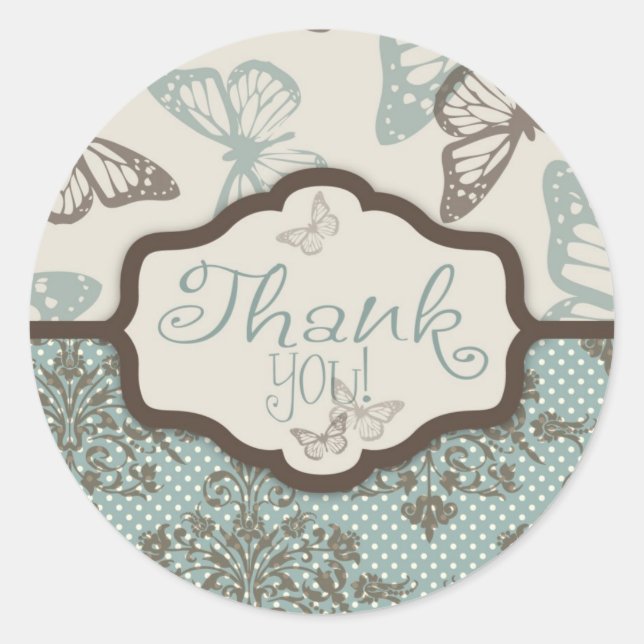 Baisers à papillon Sticker TY rétro (Devant)