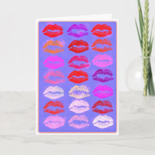 Baisers - carte de Valentine