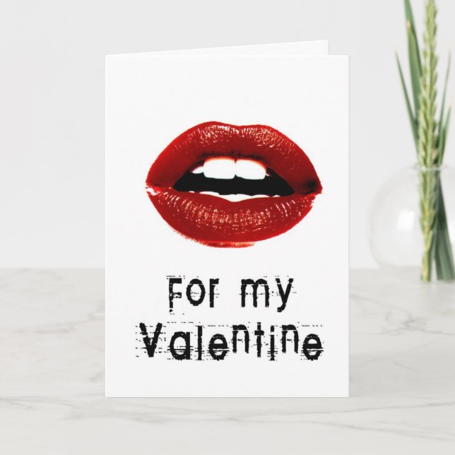 "Baisers carte de voeux dans courrier" (Devant)