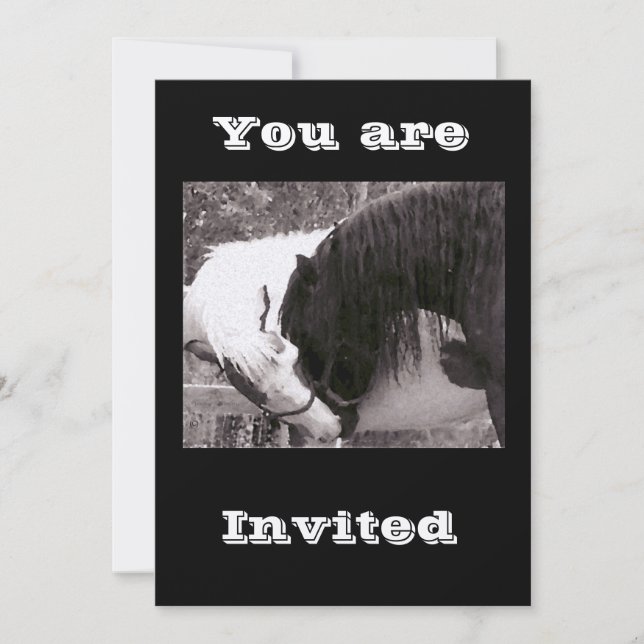baisers de cheval Invitations (Devant)