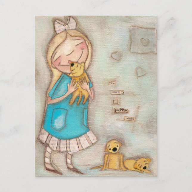 Baisers de marionnettes - Carte postale (Devant)