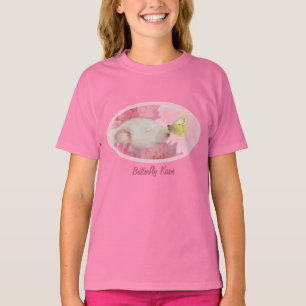 Baisers de papillon pour le T-shirt de petites