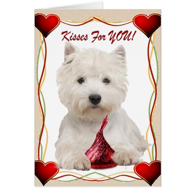 Baisers de Westie pour vous (Devant)