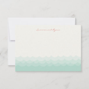 Baisers du Merci de mariage de plage de coeurs