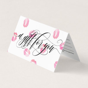 Baisers en Aquarelle Rose - Certificat Cadeau