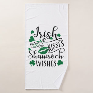 Baisers irlandais et souhaits Shamrocks