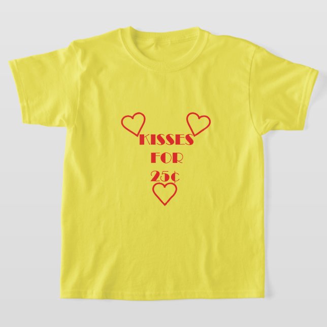 Baisers pour 25 cents - T-shirt de base pour fille (Poser)
