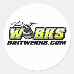 Bait Werks Logo-Aufkleber Runder Aufkleber