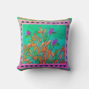 Baja Bird of Paradise Vintag Throw Kissen