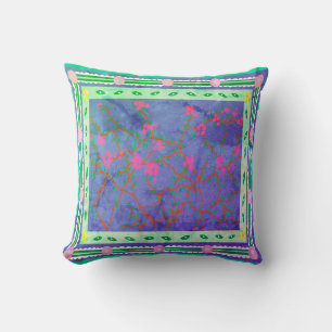 Baja Bougainvillea Vintag Throw Kissen