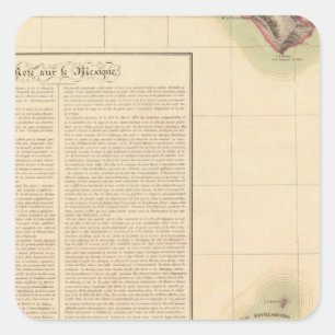 Baja California 63 Quadratischer Aufkleber